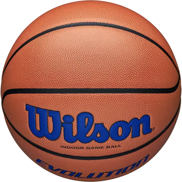 WILSON Evolution Indoor Game Basketballs - Size 5, Size 6 and Size 7