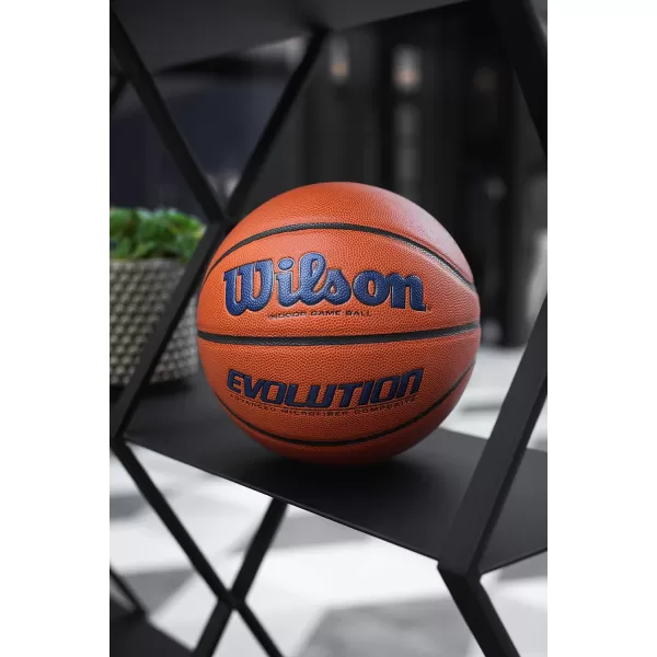 WILSON Evolution Indoor Game Basketballs - Size 5, Size 6 and Size 7