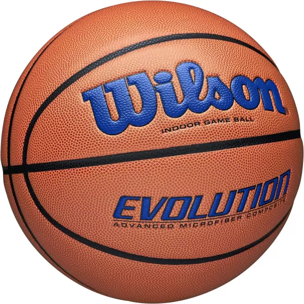 WILSON Evolution Indoor Game Basketballs - Size 5, Size 6 and Size 7