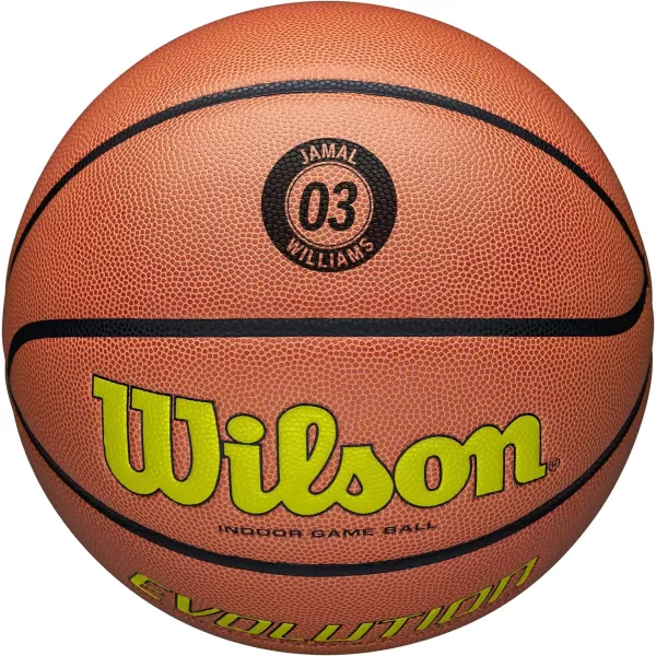 WILSON Evolution Indoor Game Basketballs - Size 5, Size 6 and Size 7