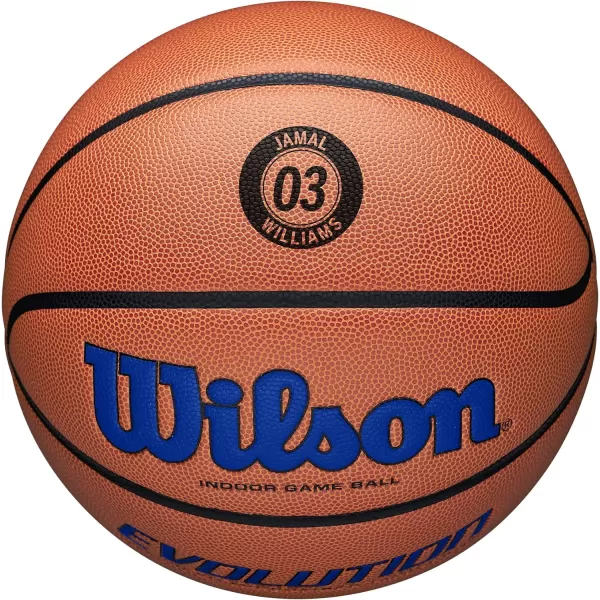 WILSON Evolution Indoor Game Basketballs - Size 5, Size 6 and Size 7
