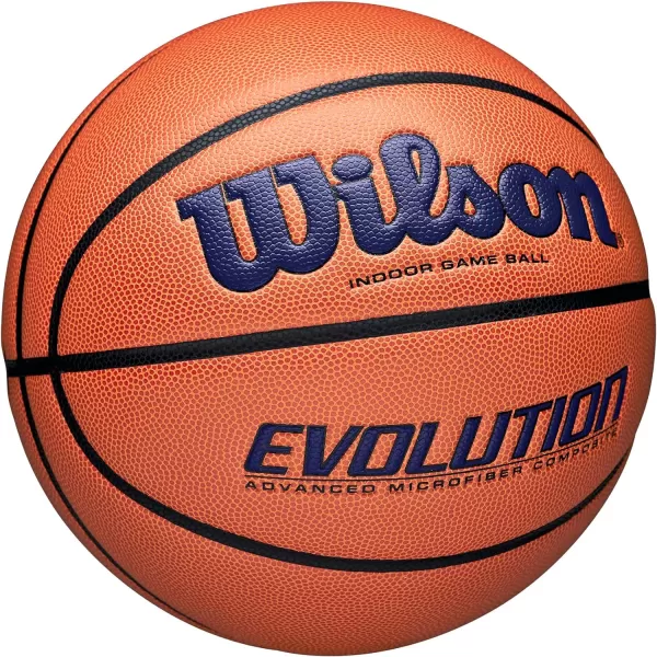 WILSON Evolution Indoor Game Basketballs - Size 5, Size 6 and Size 7