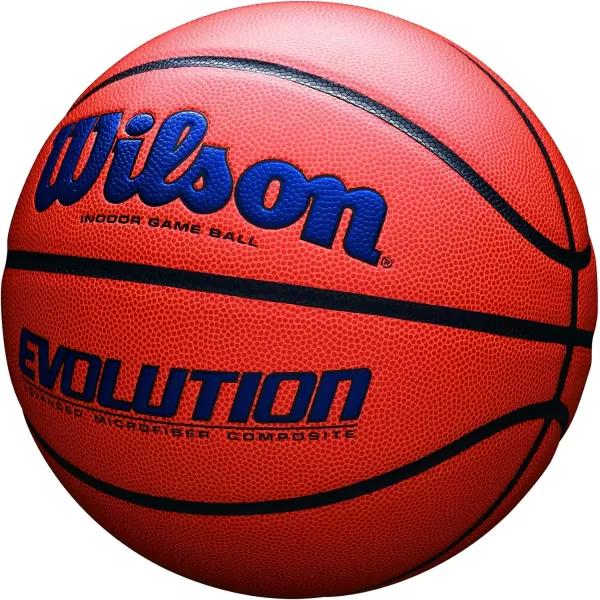 WILSON Evolution Indoor Game Basketballs - Size 5, Size 6 and Size 7