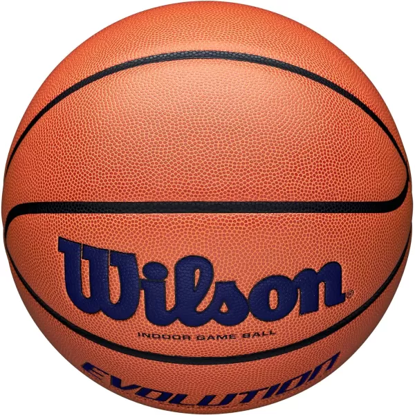 WILSON Evolution Indoor Game Basketballs - Size 5, Size 6 and Size 7