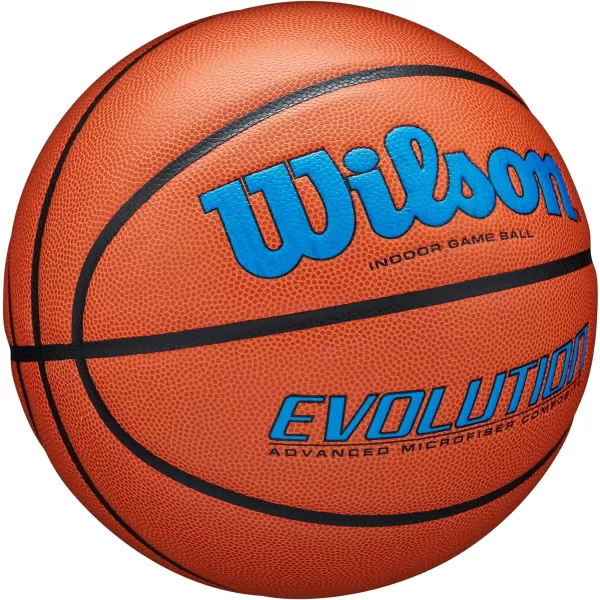 WILSON Evolution Indoor Game Basketballs - Size 5, Size 6 and Size 7