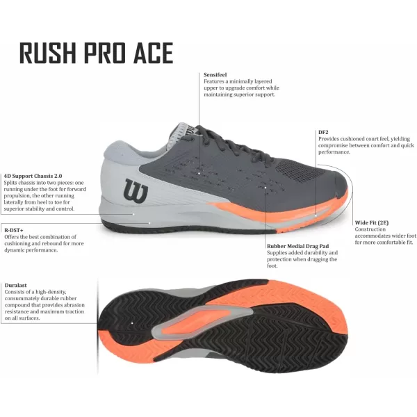 WILSON Men's Rush Pro Ace Tennis Shoes