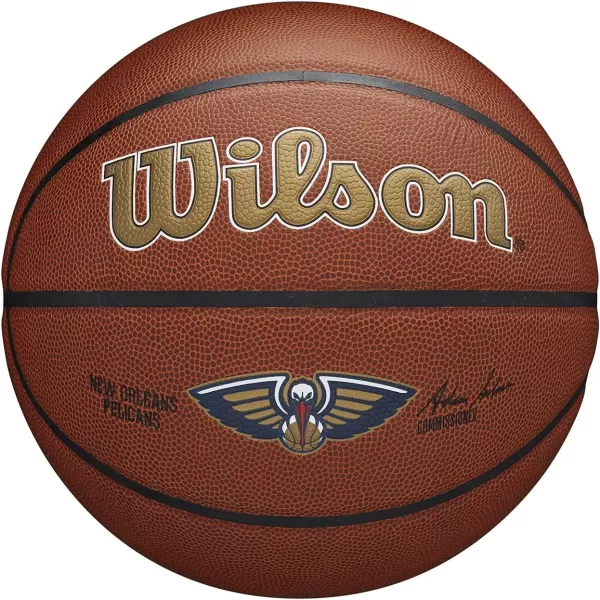 WILSON NBA Alliance Series Basketballs - Team Logo Basketballs - 29.5" and Mini Sizes