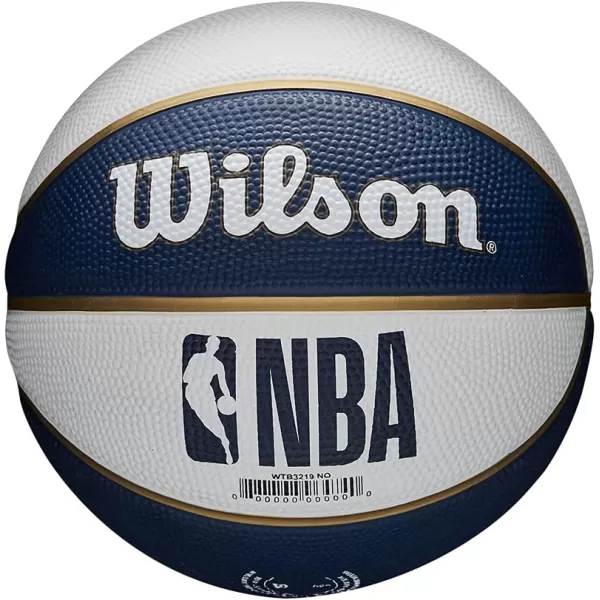 WILSON NBA Alliance Series Basketballs - Team Logo Basketballs - 29.5" and Mini Sizes