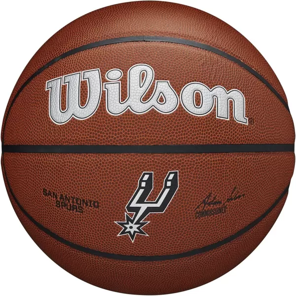WILSON NBA Alliance Series Basketballs - Team Logo Basketballs - 29.5" and Mini Sizes