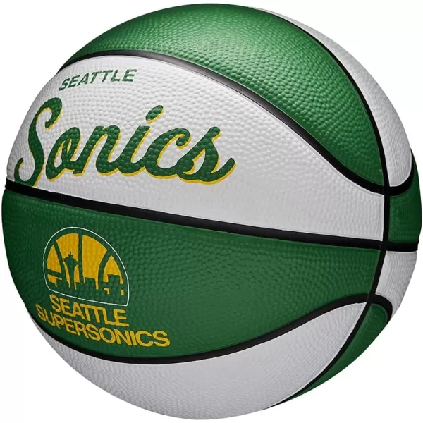 WILSON NBA Alliance Series Basketballs - Team Logo Basketballs - 29.5" and Mini Sizes