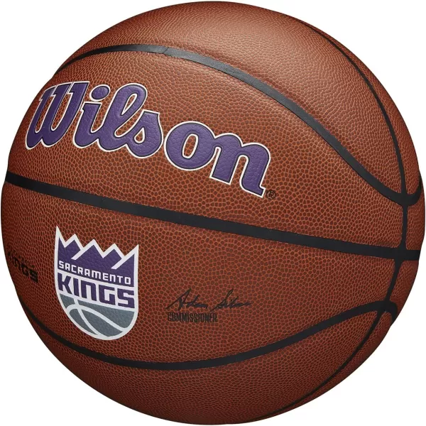 WILSON NBA Alliance Series Basketballs - Team Logo Basketballs - 29.5" and Mini Sizes