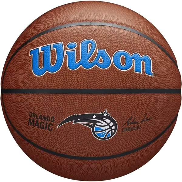 WILSON NBA Alliance Series Basketballs - Team Logo Basketballs - 29.5" and Mini Sizes