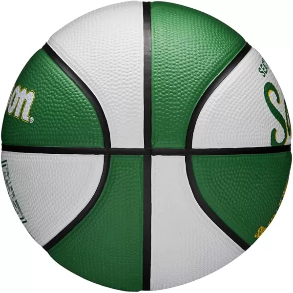 WILSON NBA Alliance Series Basketballs - Team Logo Basketballs - 29.5" and Mini Sizes