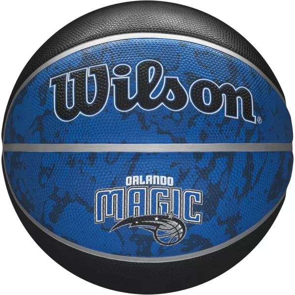 WILSON NBA Alliance Series Basketballs - Team Logo Basketballs - 29.5" and Mini Sizes