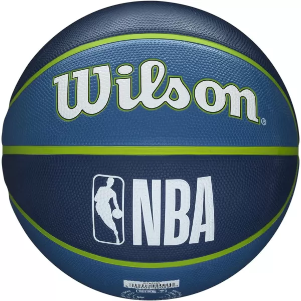 WILSON NBA Alliance Series Basketballs - Team Logo Basketballs - 29.5" and Mini Sizes