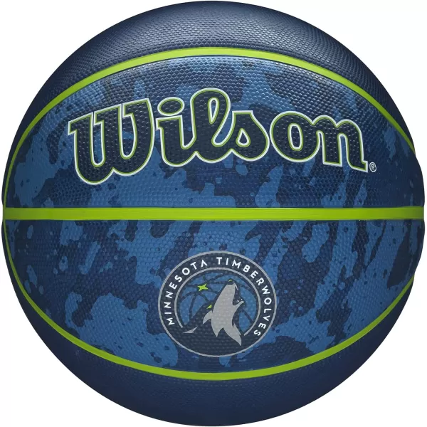 WILSON NBA Alliance Series Basketballs - Team Logo Basketballs - 29.5" and Mini Sizes