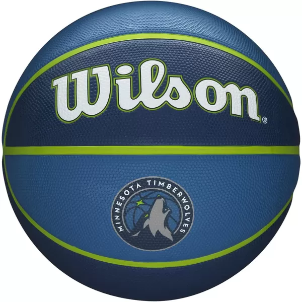 WILSON NBA Alliance Series Basketballs - Team Logo Basketballs - 29.5" and Mini Sizes