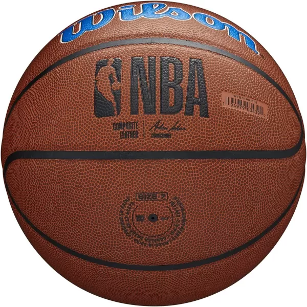 WILSON NBA Alliance Series Basketballs - Team Logo Basketballs - 29.5" and Mini Sizes