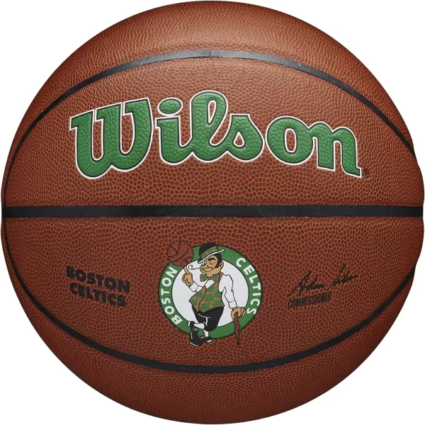 WILSON NBA Alliance Series Basketballs - Team Logo Basketballs - 29.5" and Mini Sizes