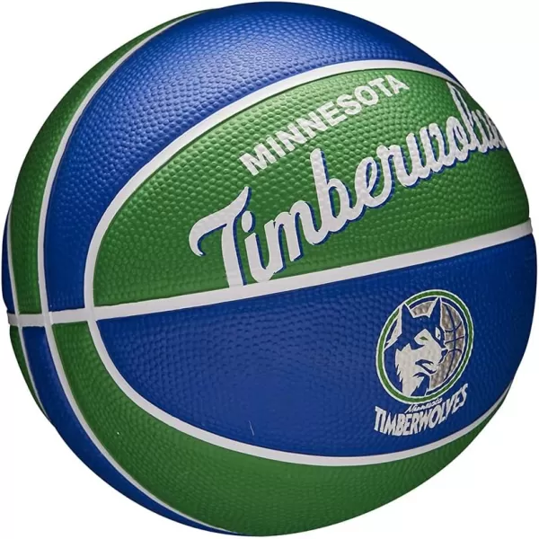 WILSON NBA Alliance Series Basketballs - Team Logo Basketballs - 29.5" and Mini Sizes