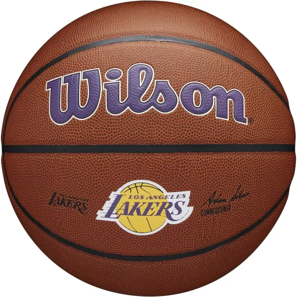 WILSON NBA Alliance Series Basketballs - Team Logo Basketballs - 29.5" and Mini Sizes