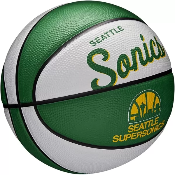 WILSON NBA Alliance Series Basketballs - Team Logo Basketballs - 29.5" and Mini Sizes