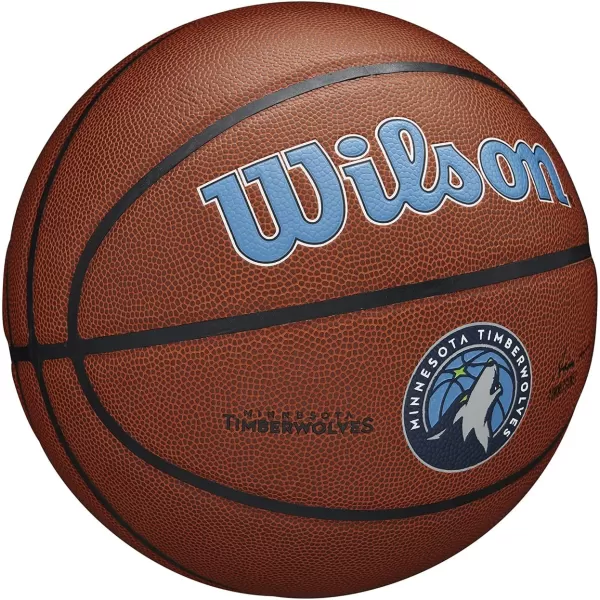 WILSON NBA Alliance Series Basketballs - Team Logo Basketballs - 29.5" and Mini Sizes