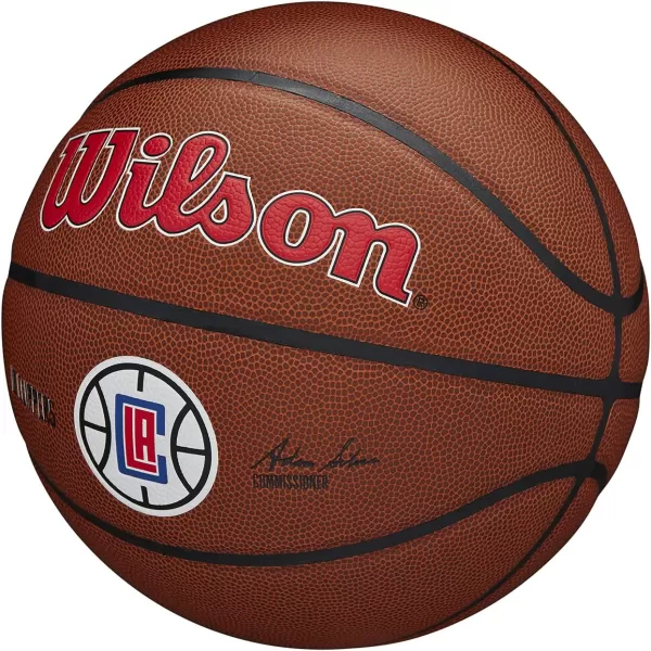 WILSON NBA Alliance Series Basketballs - Team Logo Basketballs - 29.5" and Mini Sizes