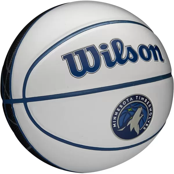WILSON NBA Alliance Series Basketballs - Team Logo Basketballs - 29.5" and Mini Sizes