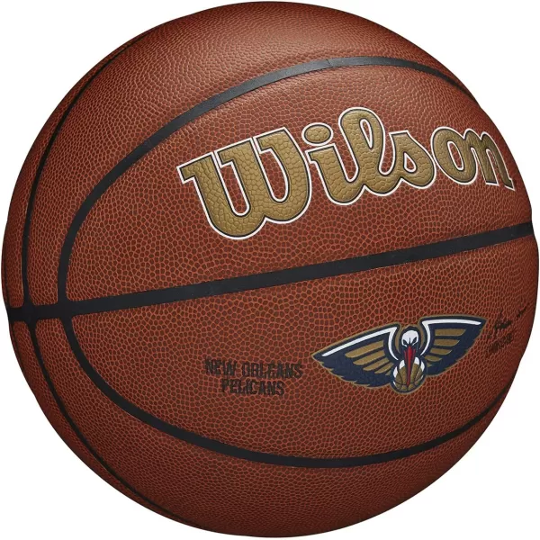 WILSON NBA Alliance Series Basketballs - Team Logo Basketballs - 29.5" and Mini Sizes