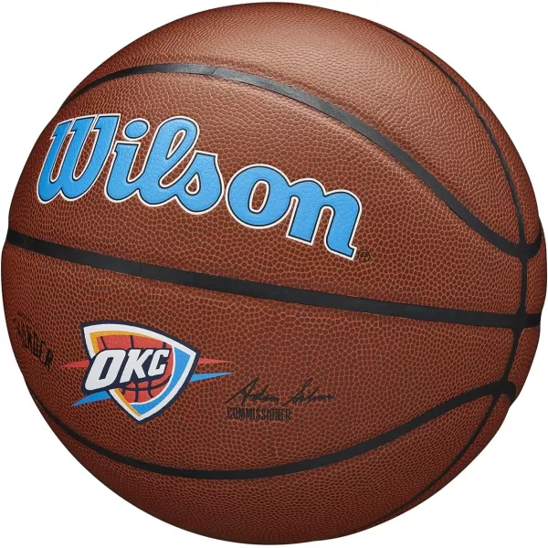 WILSON NBA Alliance Series Basketballs - Team Logo Basketballs - 29.5" and Mini Sizes