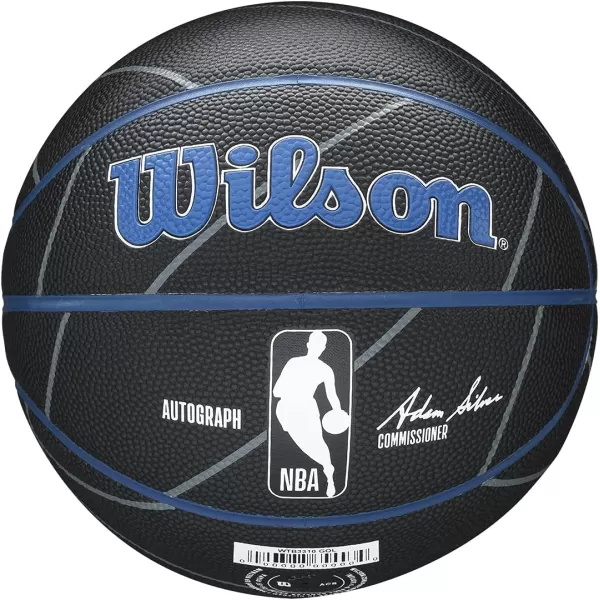 WILSON NBA Alliance Series Basketballs - Team Logo Basketballs - 29.5" and Mini Sizes