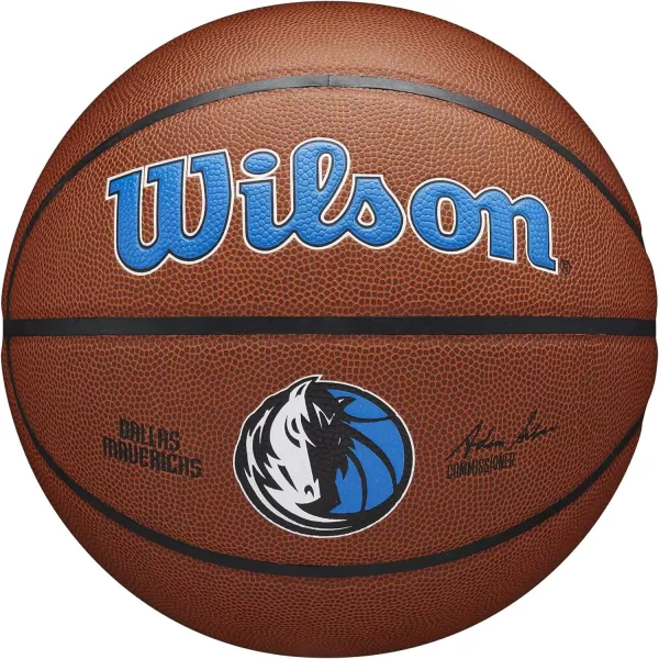 WILSON NBA Alliance Series Basketballs - Team Logo Basketballs - 29.5" and Mini Sizes