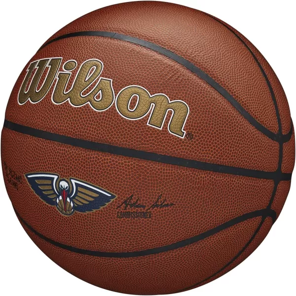 WILSON NBA Alliance Series Basketballs - Team Logo Basketballs - 29.5" and Mini Sizes