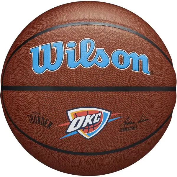 WILSON NBA Alliance Series Basketballs - Team Logo Basketballs - 29.5" and Mini Sizes