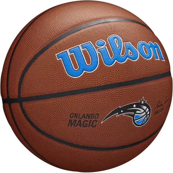 WILSON NBA Alliance Series Basketballs - Team Logo Basketballs - 29.5" and Mini Sizes