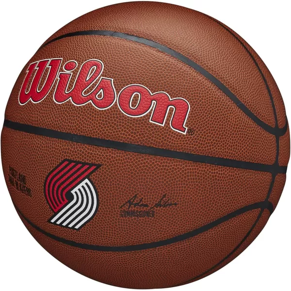 WILSON NBA Alliance Series Basketballs - Team Logo Basketballs - 29.5" and Mini Sizes