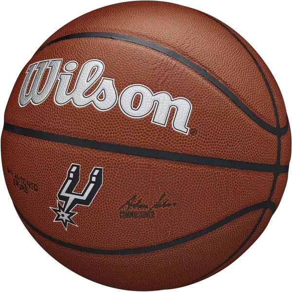 WILSON NBA Alliance Series Basketballs - Team Logo Basketballs - 29.5" and Mini Sizes