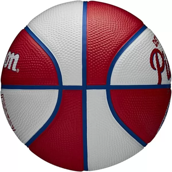 WILSON NBA Alliance Series Basketballs - Team Logo Basketballs - 29.5" and Mini Sizes