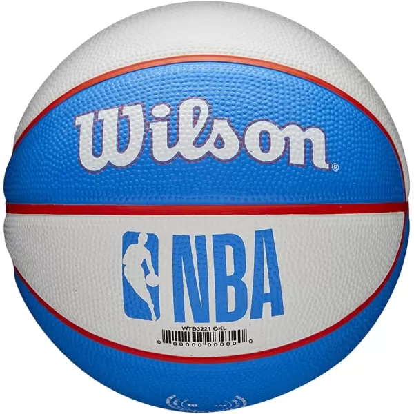 WILSON NBA Alliance Series Basketballs - Team Logo Basketballs - 29.5" and Mini Sizes