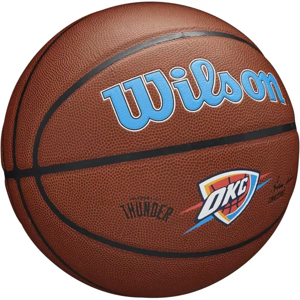 WILSON NBA Alliance Series Basketballs - Team Logo Basketballs - 29.5" and Mini Sizes
