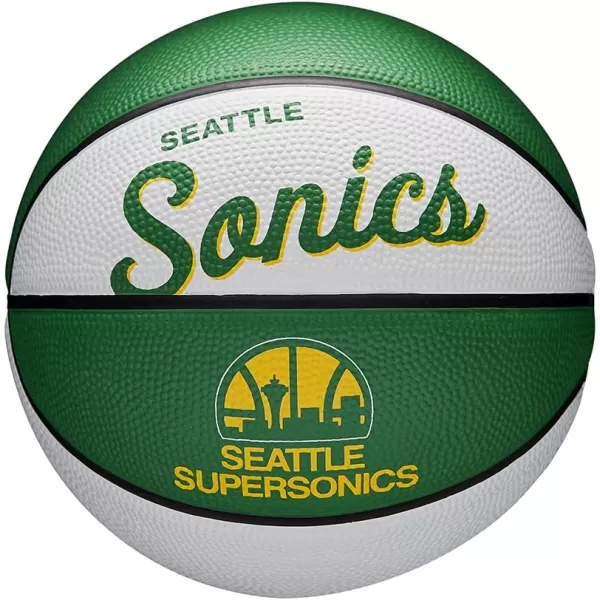 WILSON NBA Alliance Series Basketballs - Team Logo Basketballs - 29.5" and Mini Sizes