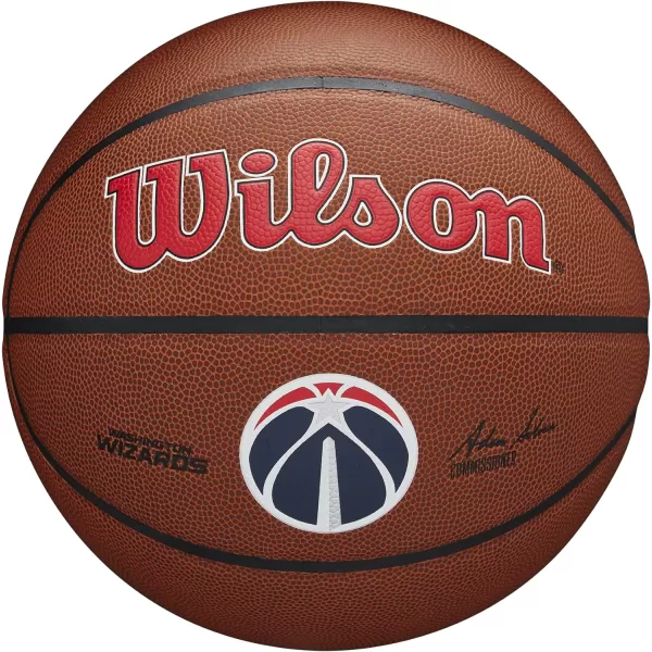 WILSON NBA Alliance Series Basketballs - Team Logo Basketballs - 29.5" and Mini Sizes