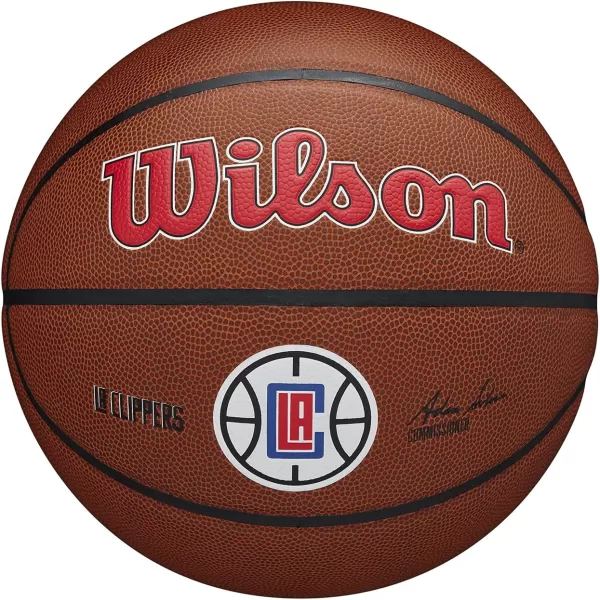 WILSON NBA Alliance Series Basketballs - Team Logo Basketballs - 29.5" and Mini Sizes