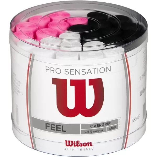 WILSON Sensation Pro Tennis Racquet Over Grip, White