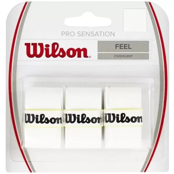 WILSON Sensation Pro Tennis Racquet Over Grip, White