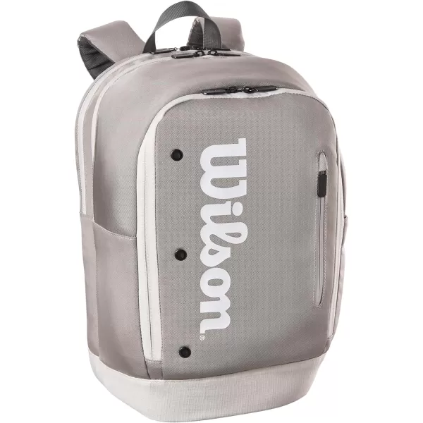 WILSON Tour Tennis Racket Bag - Dark Green and Stone Grey