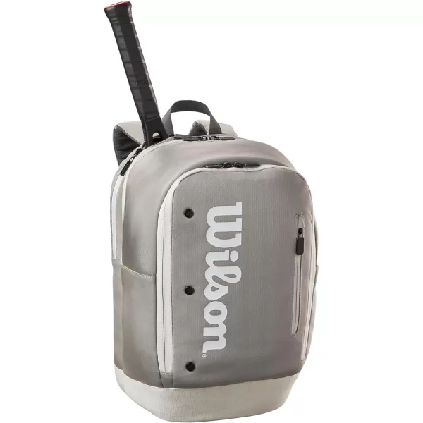WILSON Tour Tennis Racket Bag - Dark Green and Stone Grey