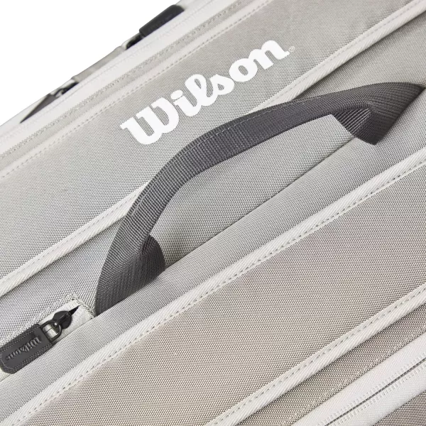 WILSON Tour Tennis Racket Bag - Dark Green and Stone Grey