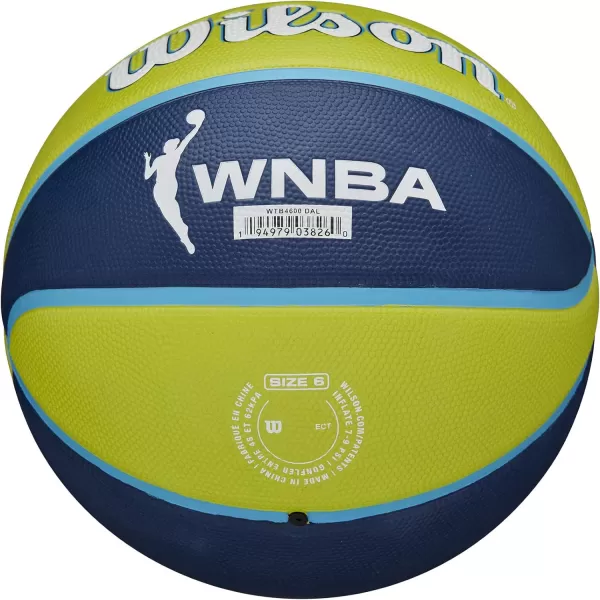 WILSON WNBA Team Tribute Basketballs - Women's Official, Size 6-28.5"